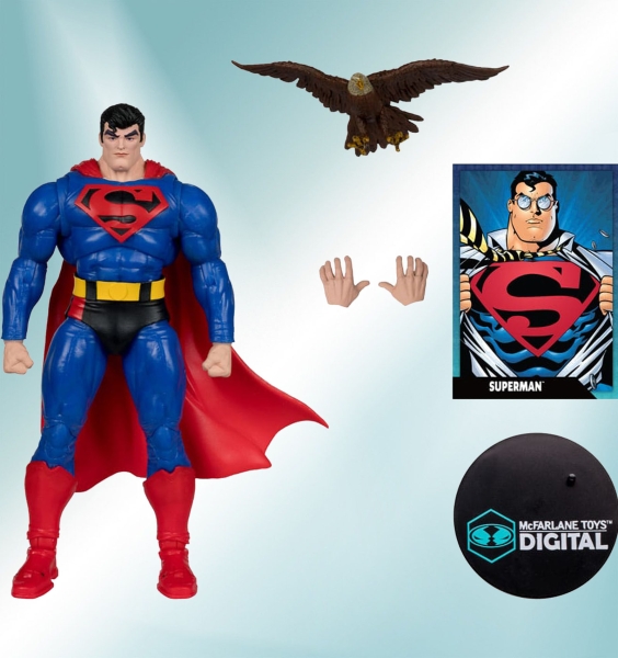 DC Digital Actionfigure "Superman" (Our worlds at war) von McFarlane